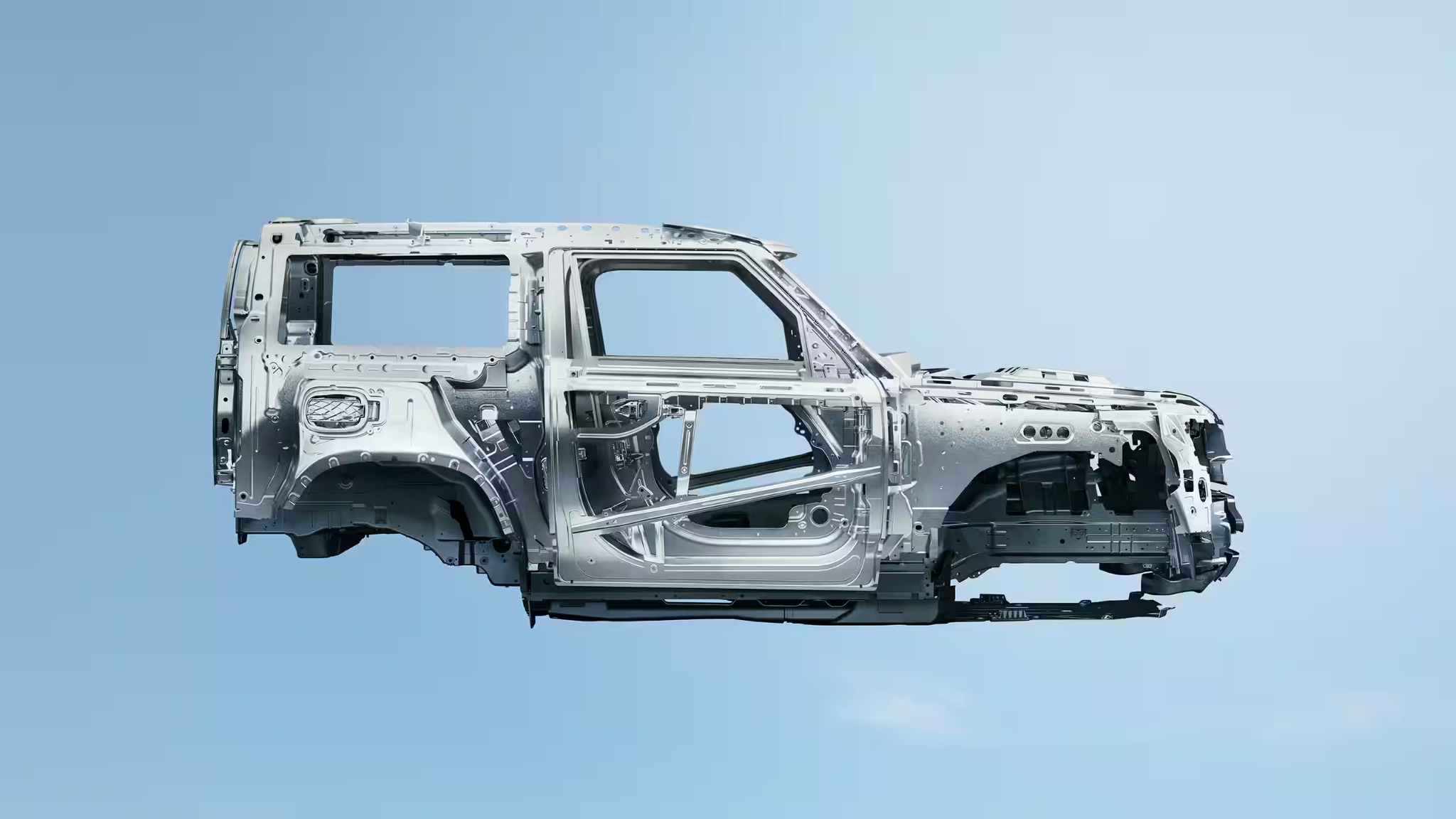 Estrutura monobloco do Defender 110
